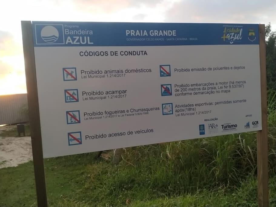 Apto 80M Da Praia Grande Vista Mar! Governador Celso Ramos Esterno foto